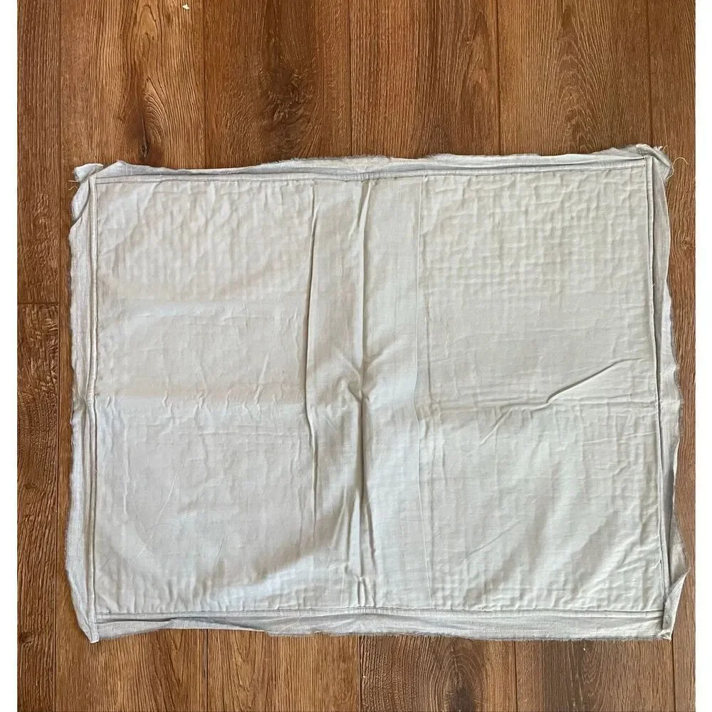 Pottery Barn Melange Handcrafted Cotton Quilted Sham Chambray Std